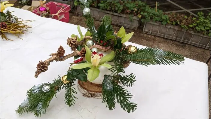 Atelier de Noël, fleuristerie traditionnelle enchanteresse Fleuristerie,Noël Fleuristerie,Noël